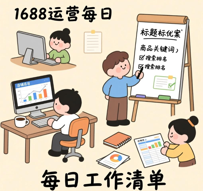 小白必做！1688运营每天要做什么 （完整工作内容围绕4个方向）